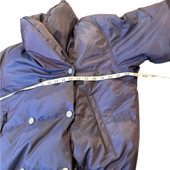 NILS Iridescent Purple Puffer Shall Winter Jacket  Women's size 8 - Picture 5 of 16